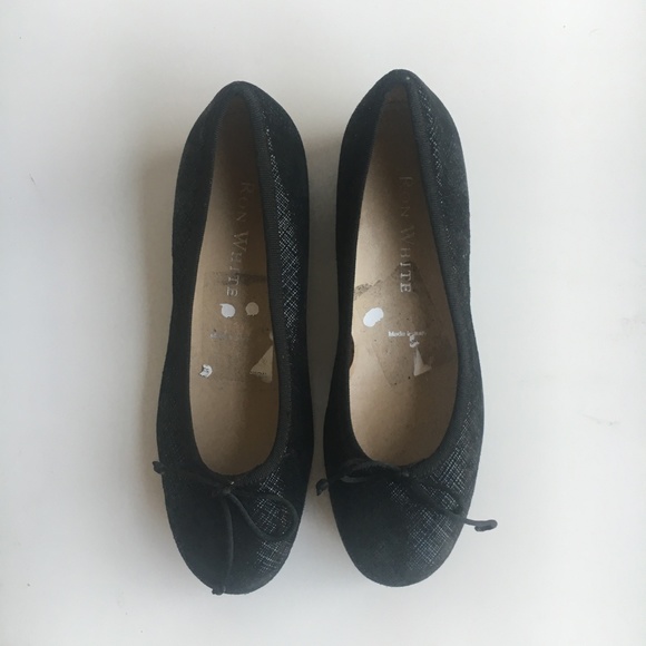 Ron White Gaila Black Texture Platform Ballet Shoe - Picture 8 of 8